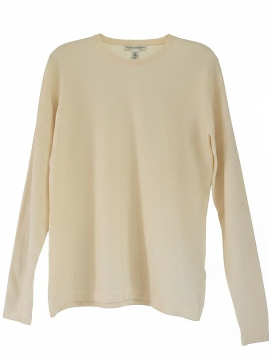 Banana Republic Sweaters - Banana Republic Quiet Luxury Fine Italian Merino Crewneck Sweater Ivory Old Mone